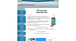 Desktop Screenshot of essential-oil-mama.com